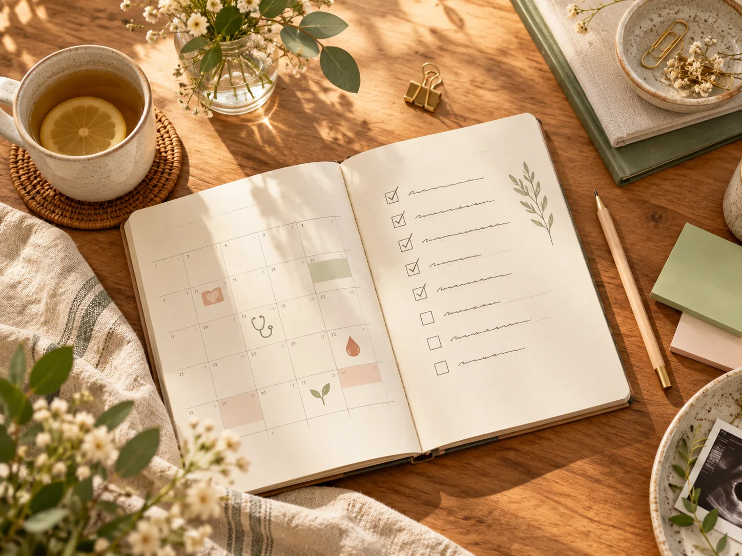 IVF planning calendar and checklist